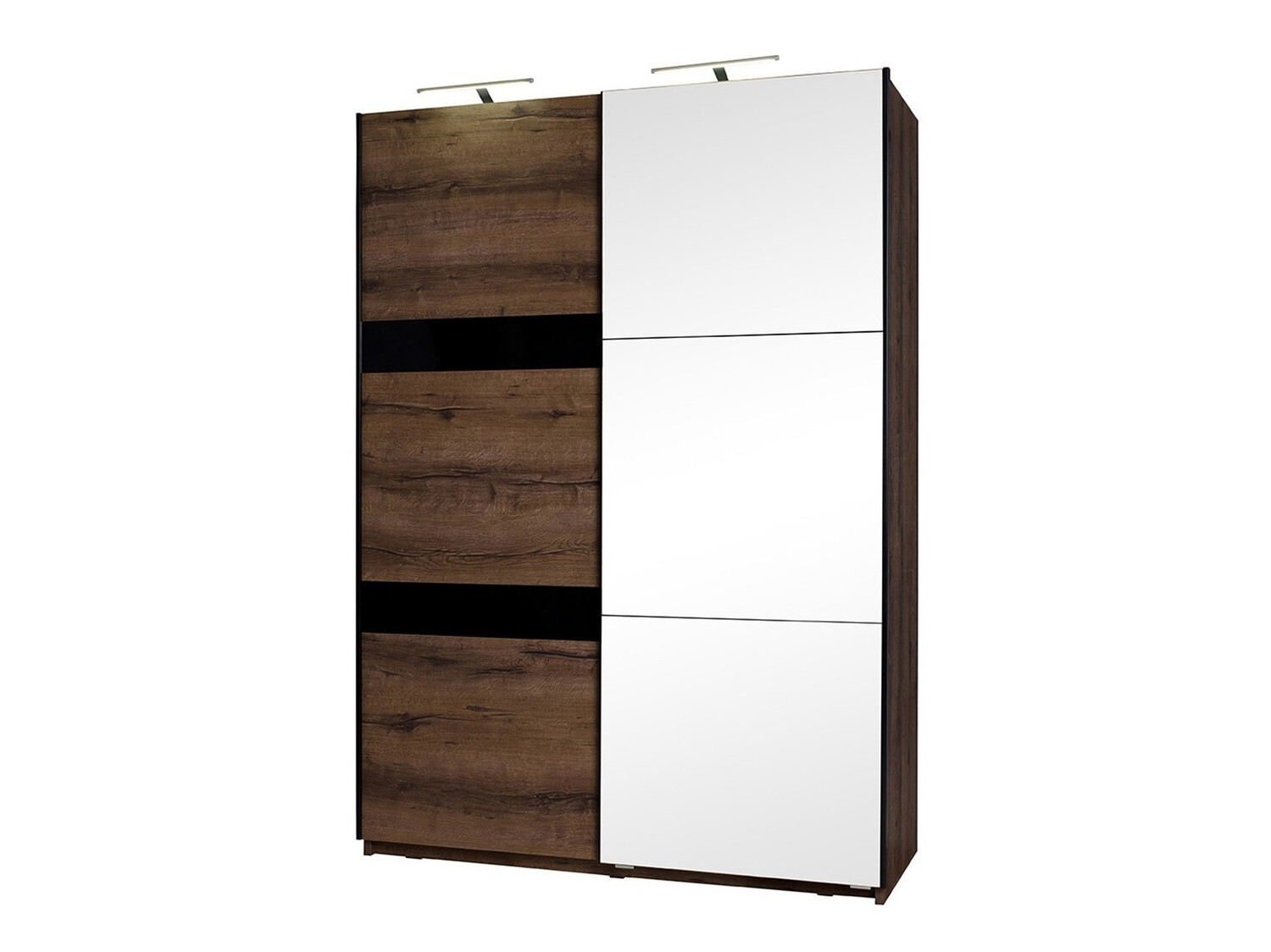 Armario Fivelbo 109 (Roble del Monastery + Negro brillante)