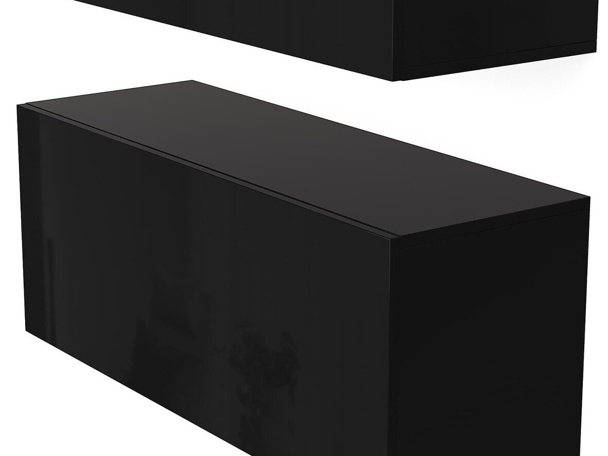 Conjunto de salón Springfield 271 (Negro + Negro brillante)