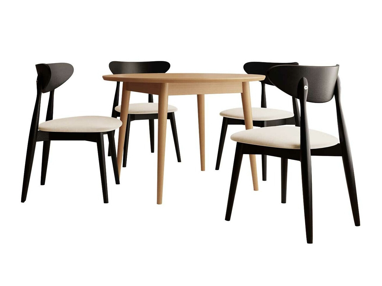 Conjunto de comedor Racine 134 (Marrón)