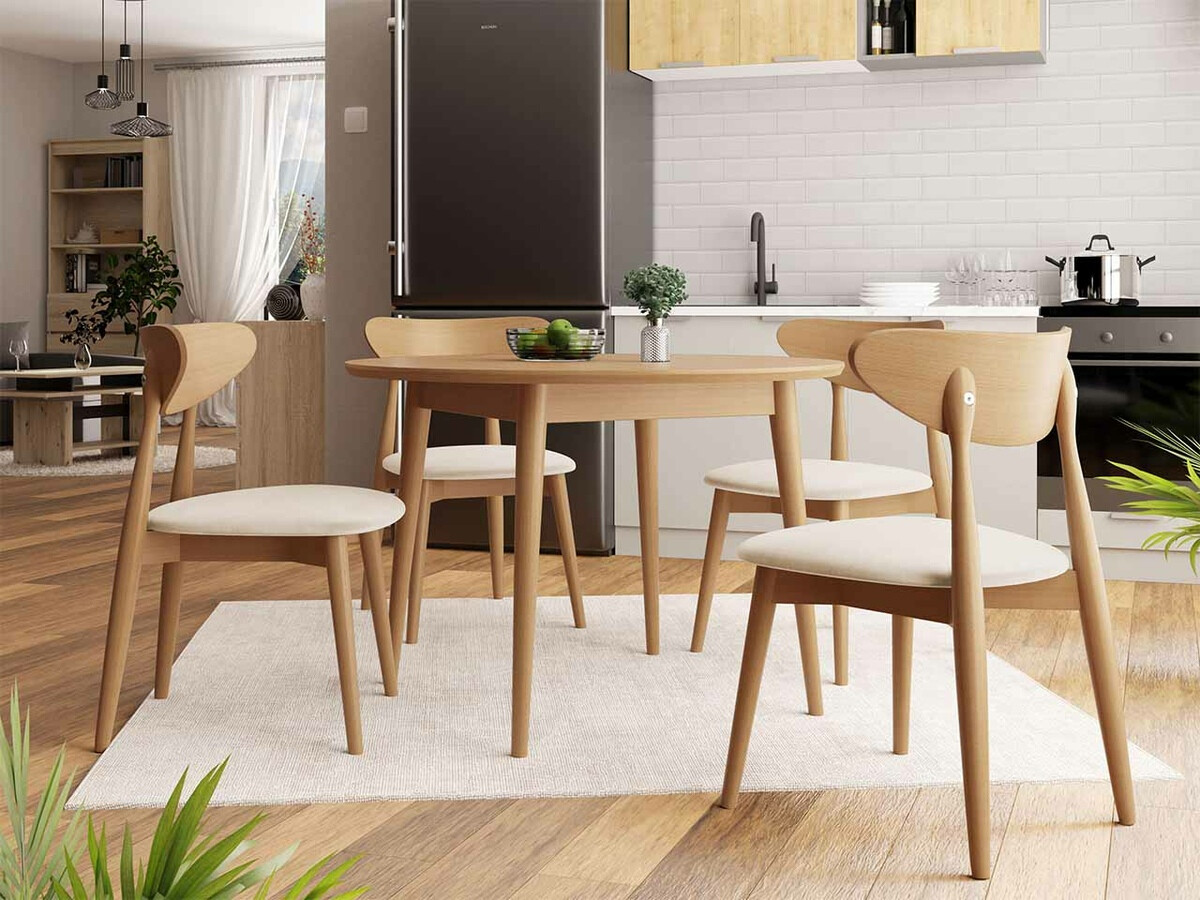 Conjunto de comedor Racine 134 (Marrón)