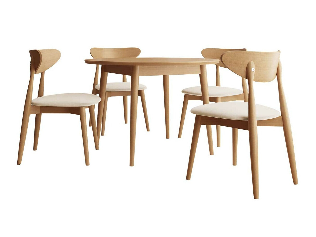 Conjunto de comedor Racine 134 (Marrón)