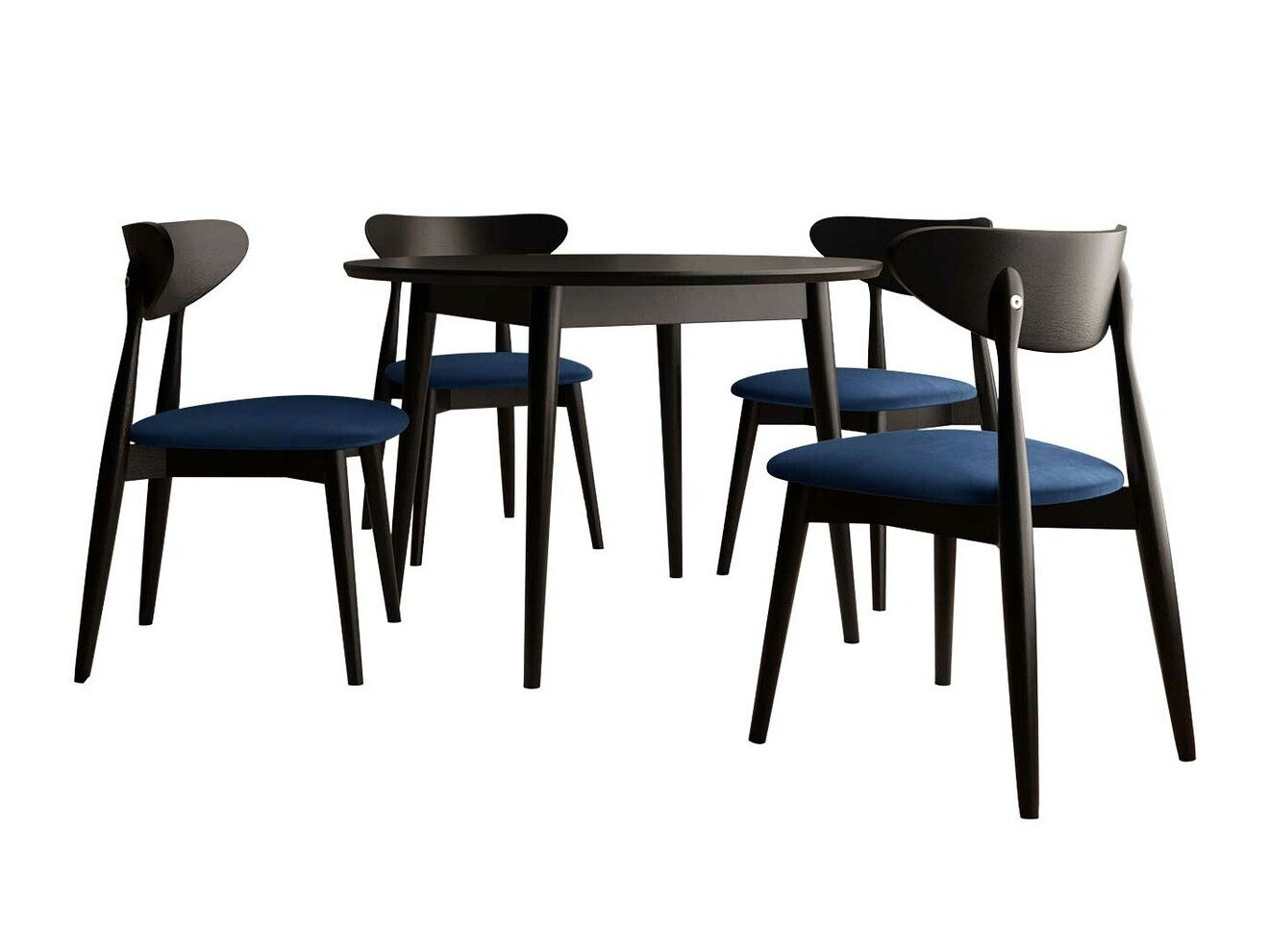 Conjunto de comedor Racine 134 (Negro)