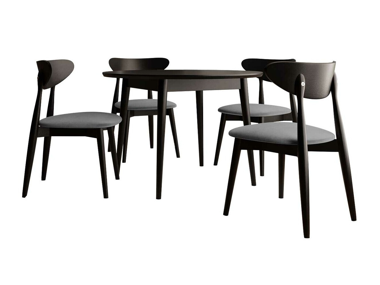 Conjunto de comedor Racine 134 (Negro)