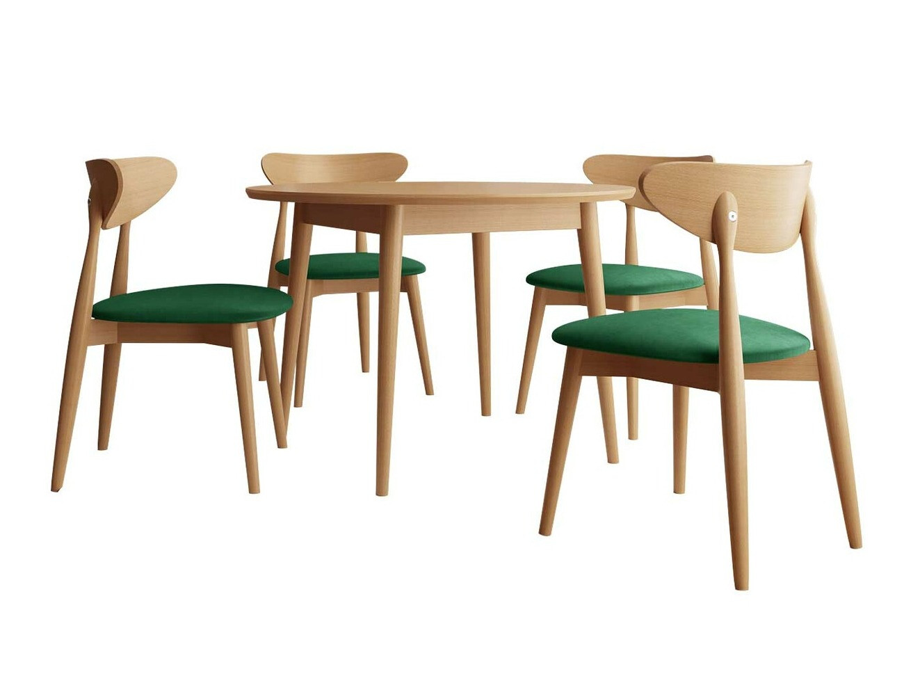 Conjunto de mesas y sillas para comedor Racine 134 (Marrón)