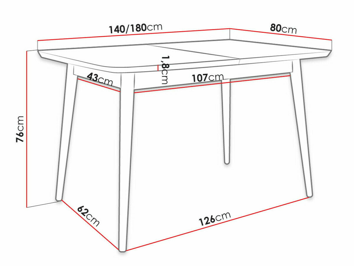 Conjunto de mesas y sillas para comedor Racine 125 (Negro + Magic Velvet 2219)