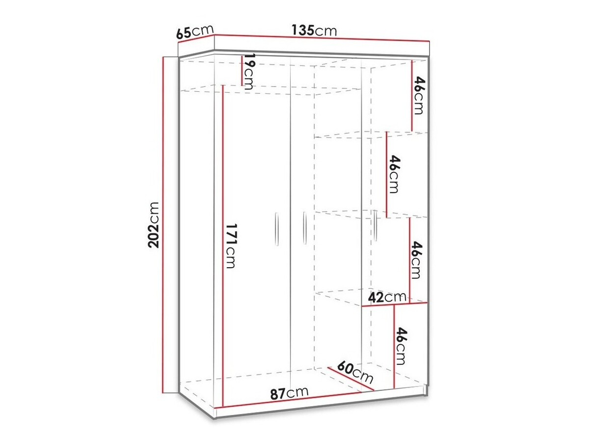 Armario Catromi 118 (Roble Artisan)