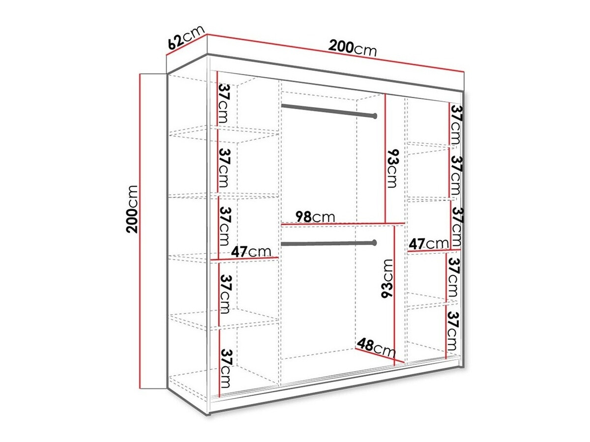 Armario Hartford 250 (Mate blanco + Mármol blanco)