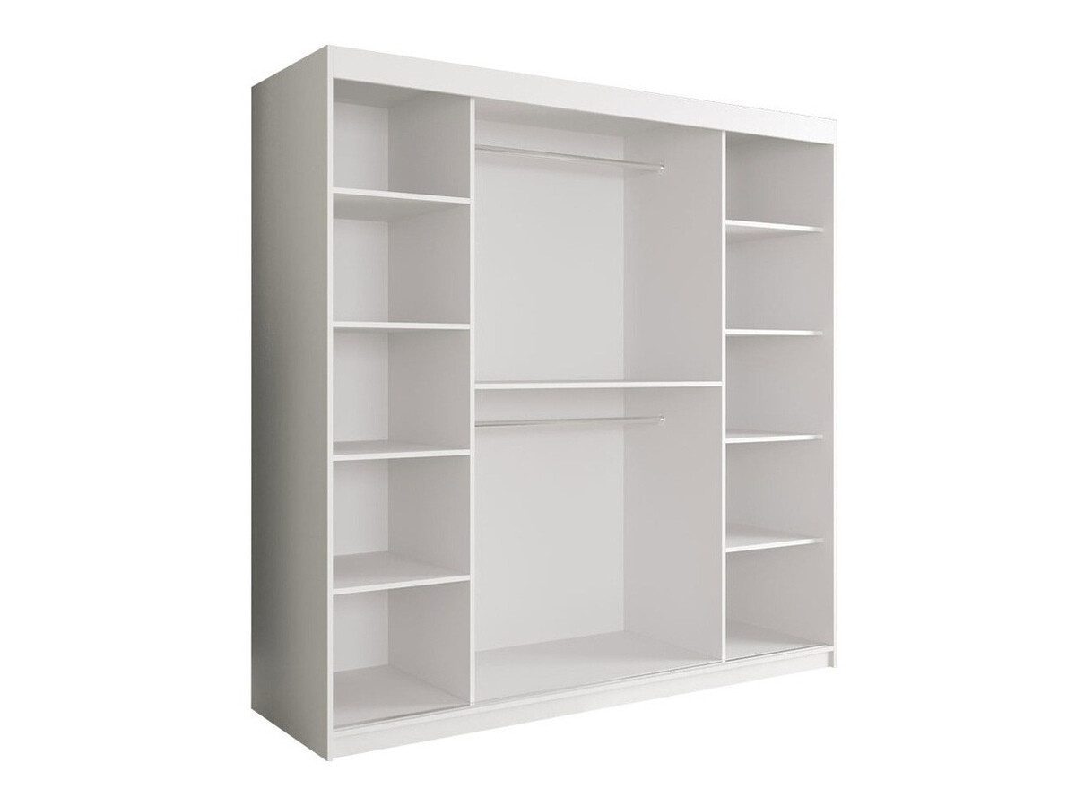 Armario Hartford 250 (Mate blanco + Mármol negro)