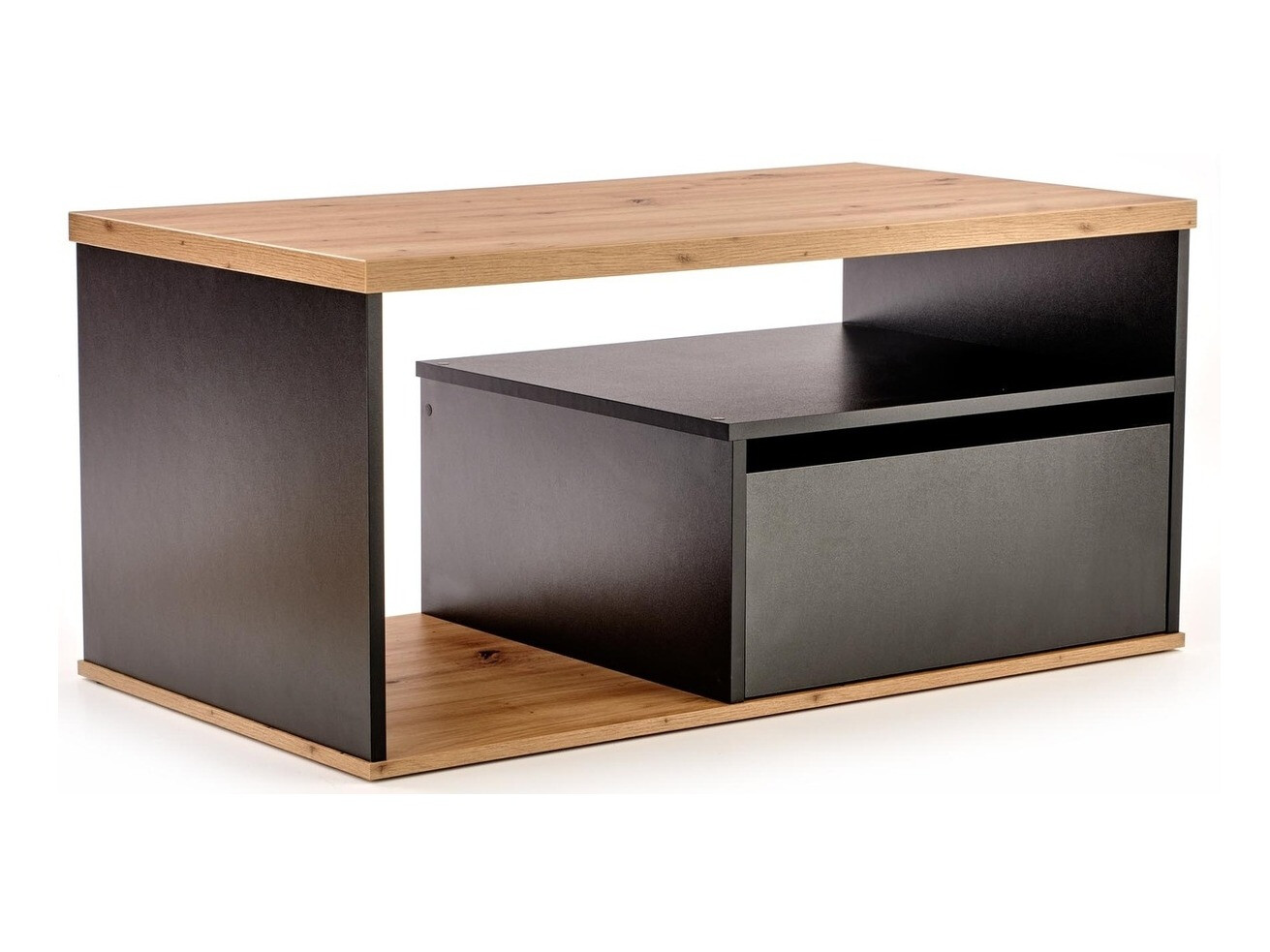 Mesa de centro Houston 954 (Roble wotan + Negro)