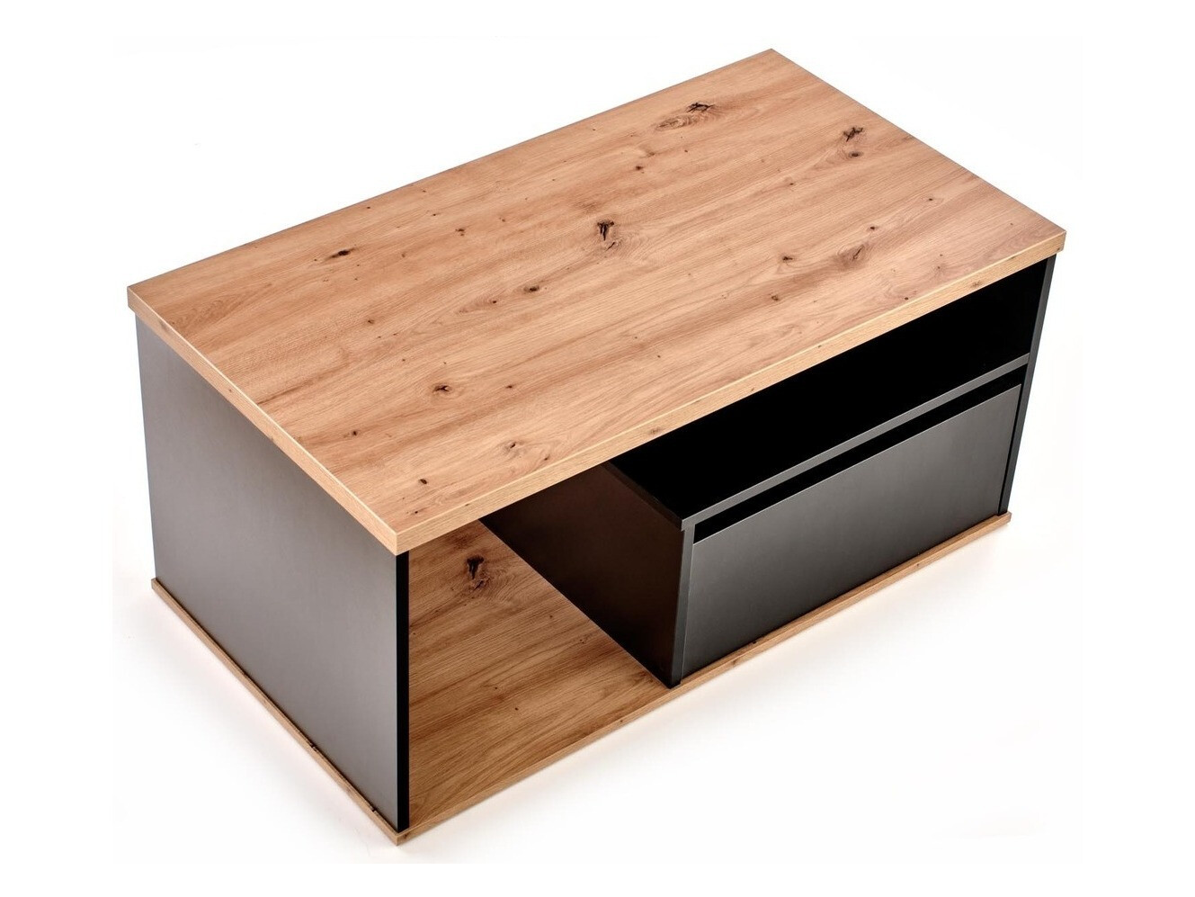 Mesa de centro Houston 954 (Roble wotan + Negro)