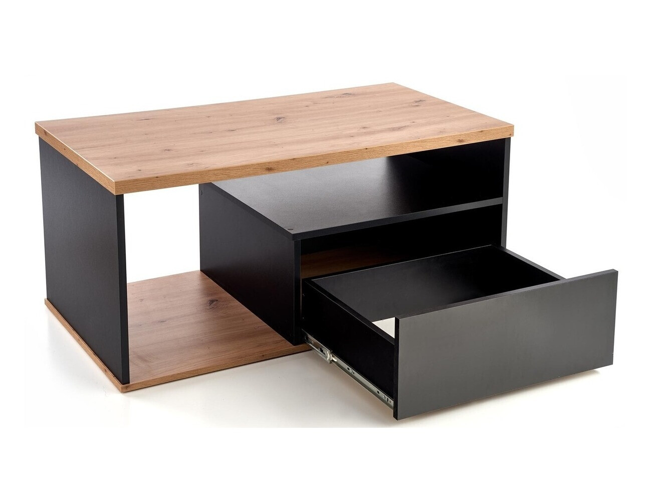 Mesa de centro Houston 954 (Roble wotan + Negro)