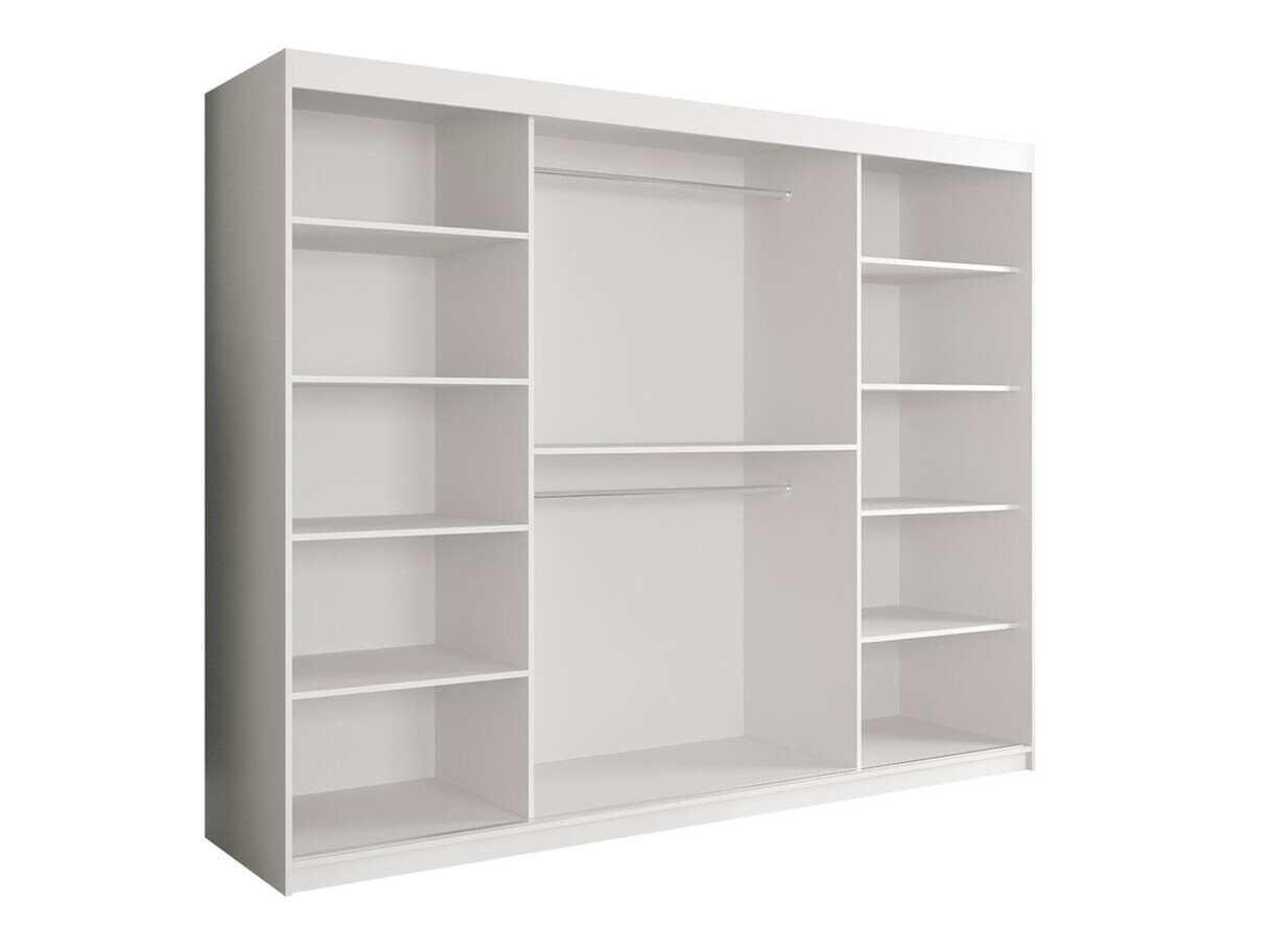 Armario Hartford 263 (Negro mate + Mármol negro)