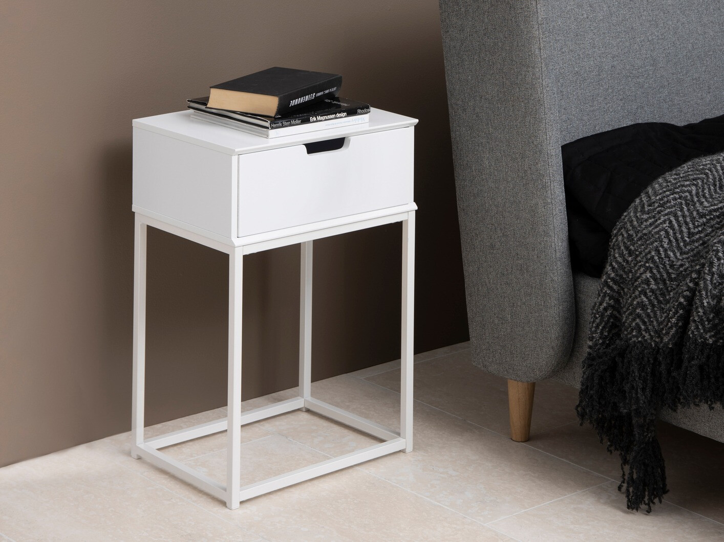 Mesilla de noche Norsica 106 (Blanco)