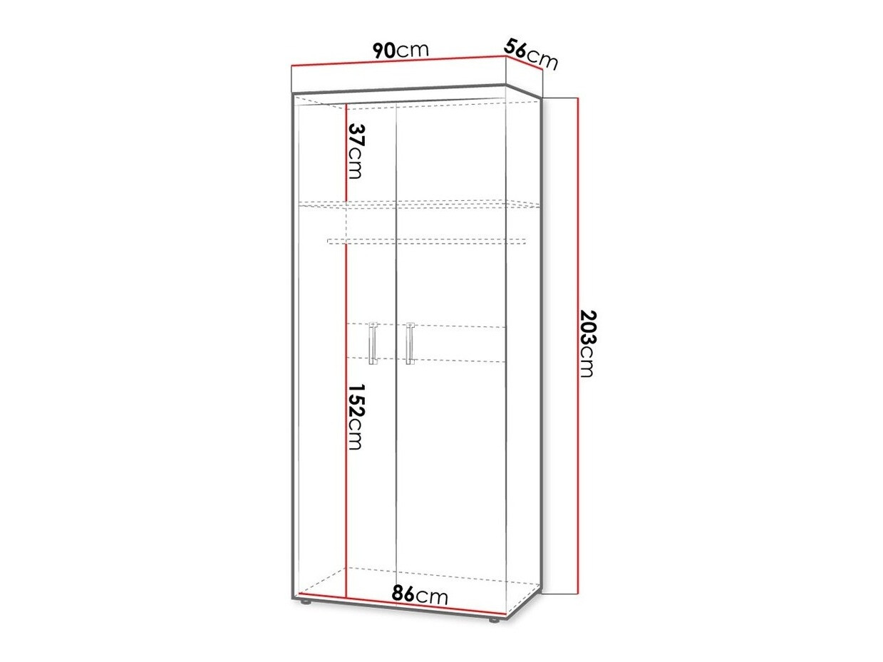 Armario Cormiru 111 (Ciruela + Crema)