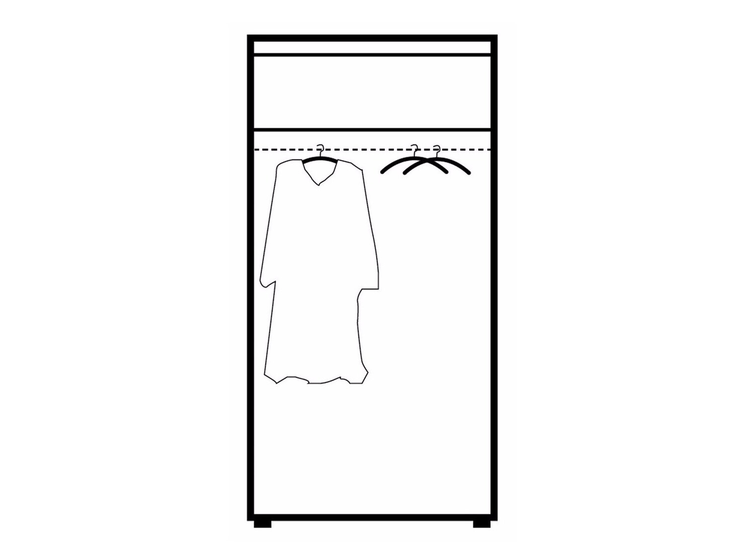 Armario Cormiru 111 (Ciruela + Crema)