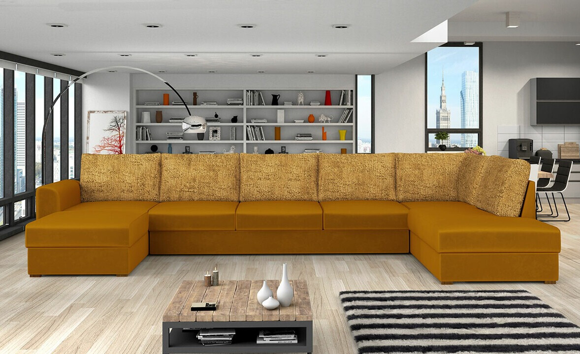 Sofá rinconero Comfivo 191 (Magic Velvet 2215 + Miu 2045)