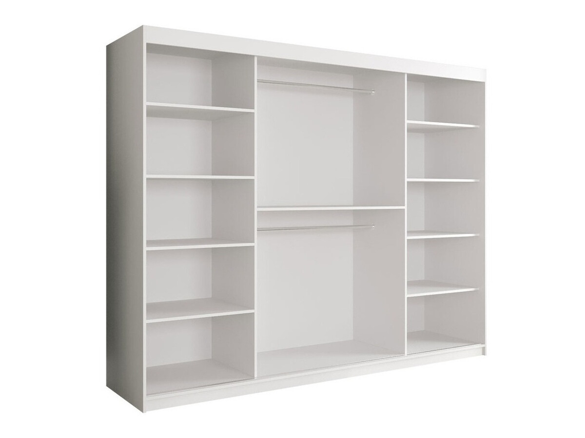 Armario Hartford 245 (Mate blanco + Mármol negro)