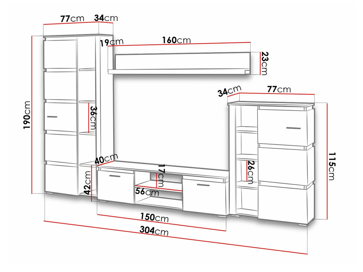 Conjunto de salón Tucson 122