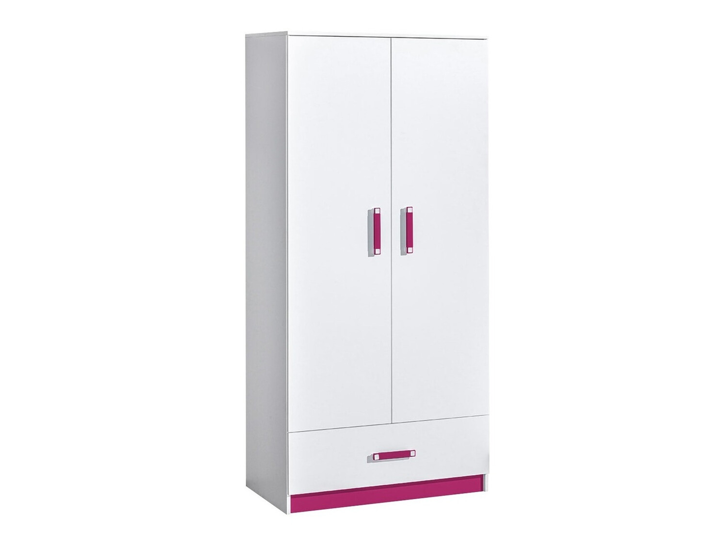 Armario Sorviru 103 (Blanco + Rosa)