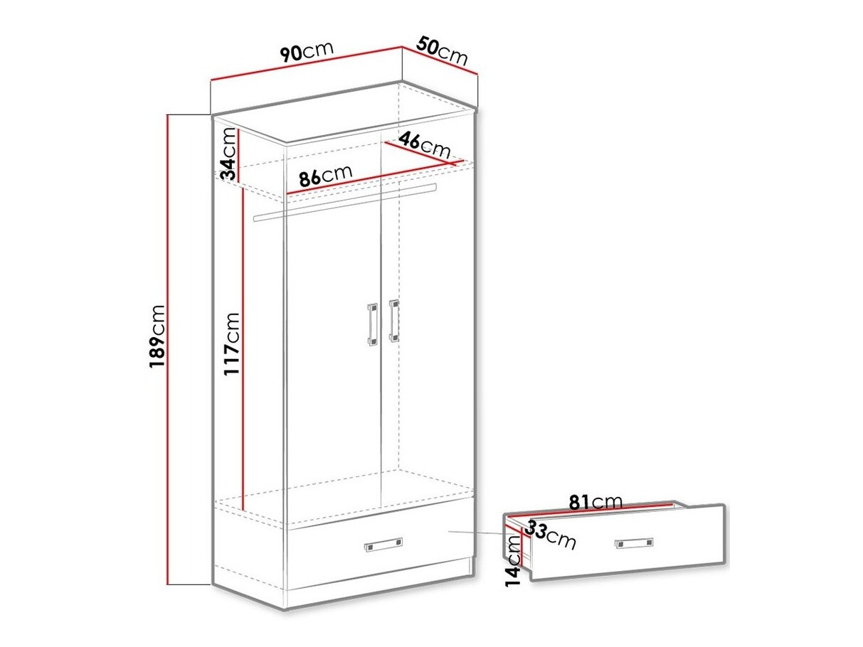 Armario Sorviru 103 (Blanco + Turquesa)