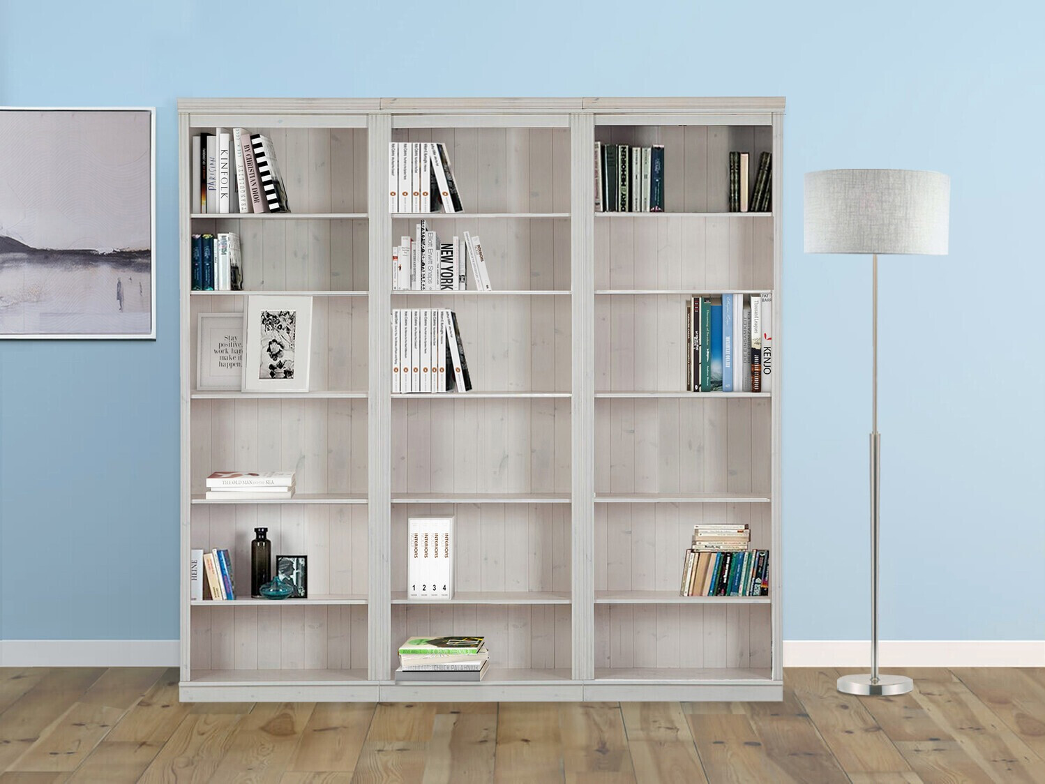 Conjunto de estantería Saltoro 110 (Blanco)