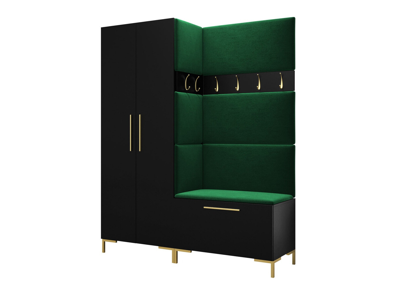 Conjunto para recibidor Nomal I (Negro)