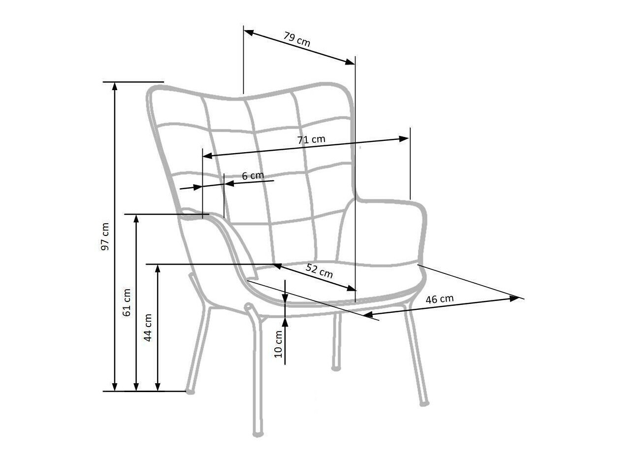 Sillón Houston 868 (Amarillo)