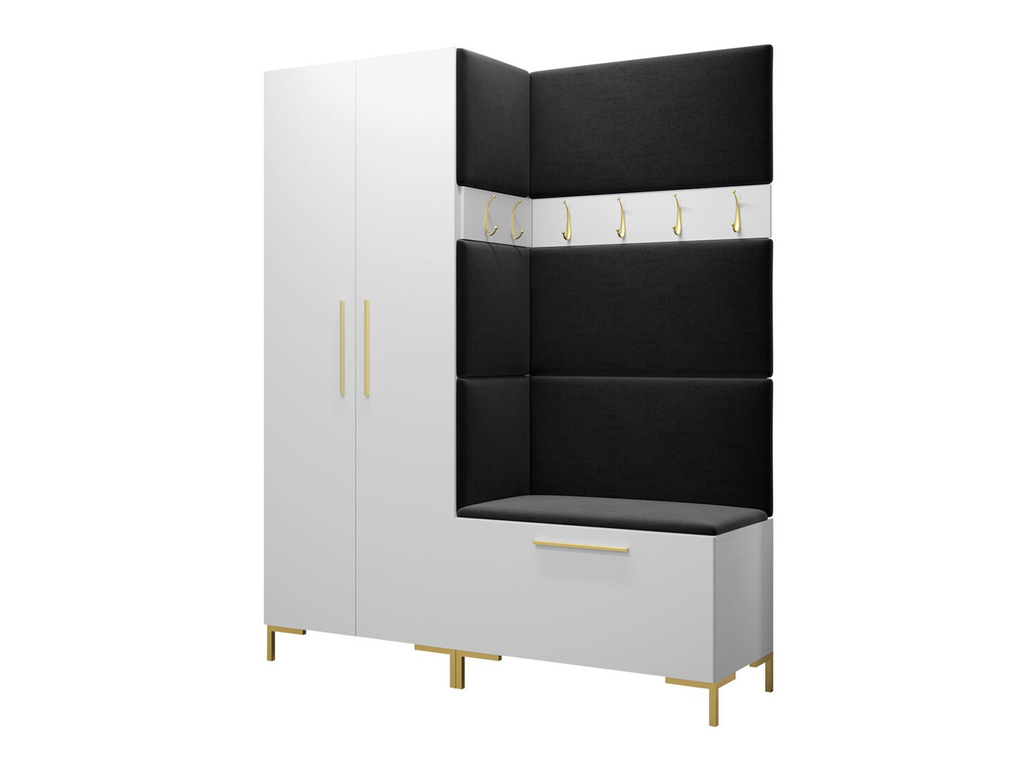 Conjunto para recibidor Tivsoa 100 (Blanco)