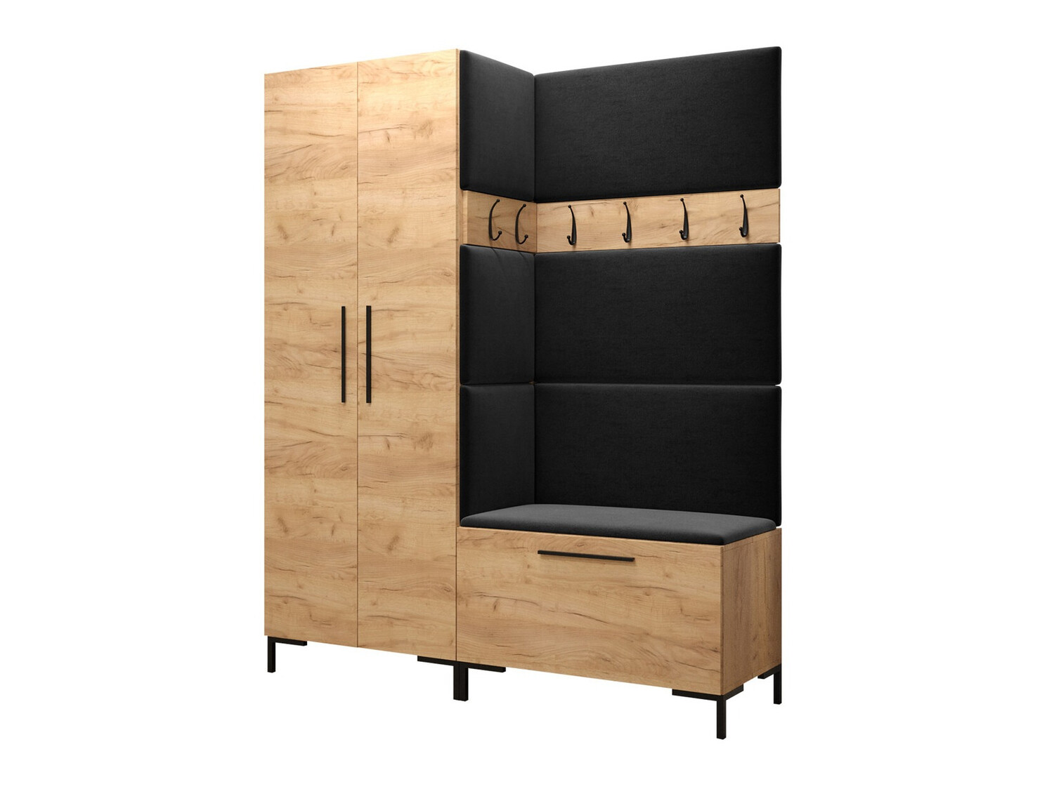 Conjunto para recibidor Tivsoa 100 (Craft roble)