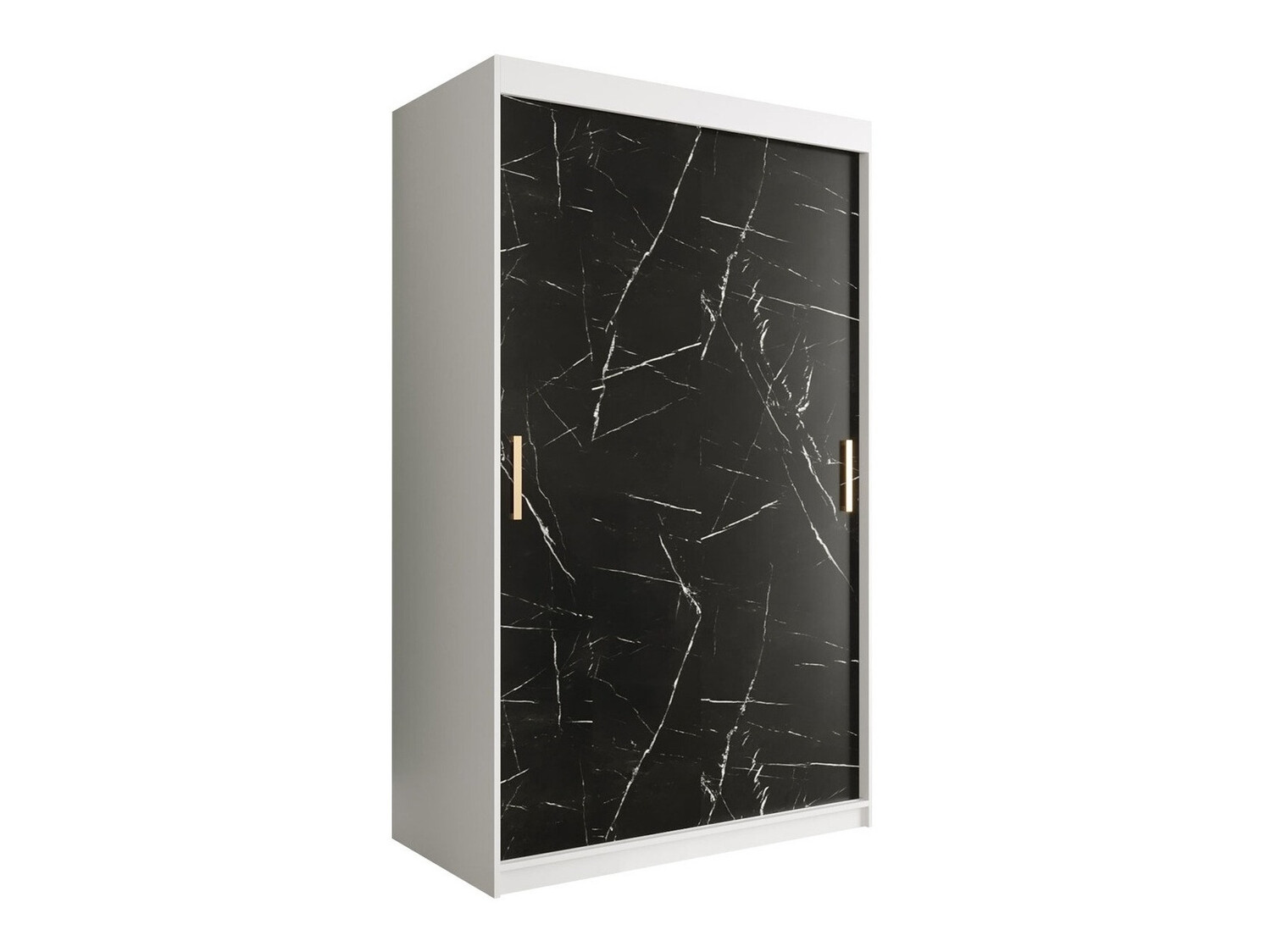 Armario Hartford 247 (Mate blanco + Mármol negro)