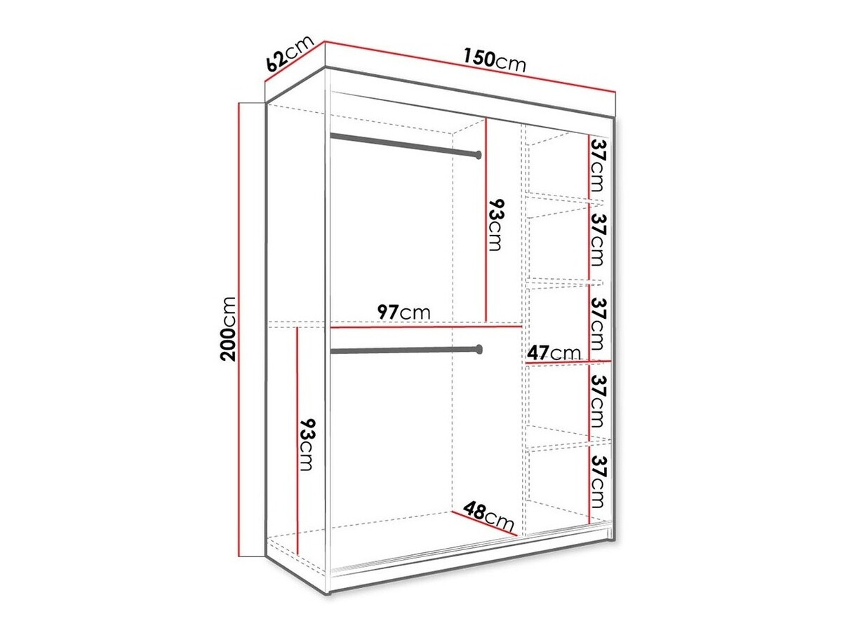 Armario Hartford 248 (Mate blanco + Mármol blanco)