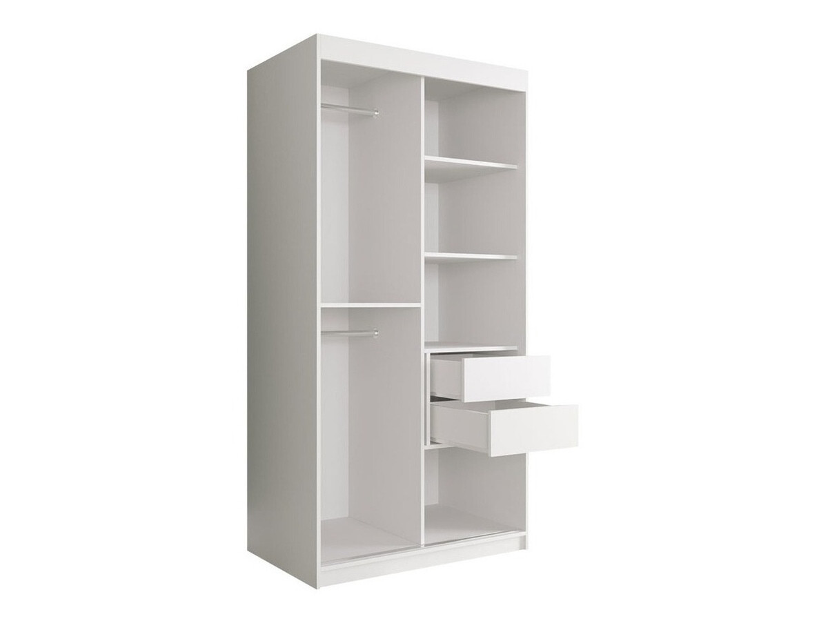 Armario Hartford 252 (Mate blanco + Mármol negro)