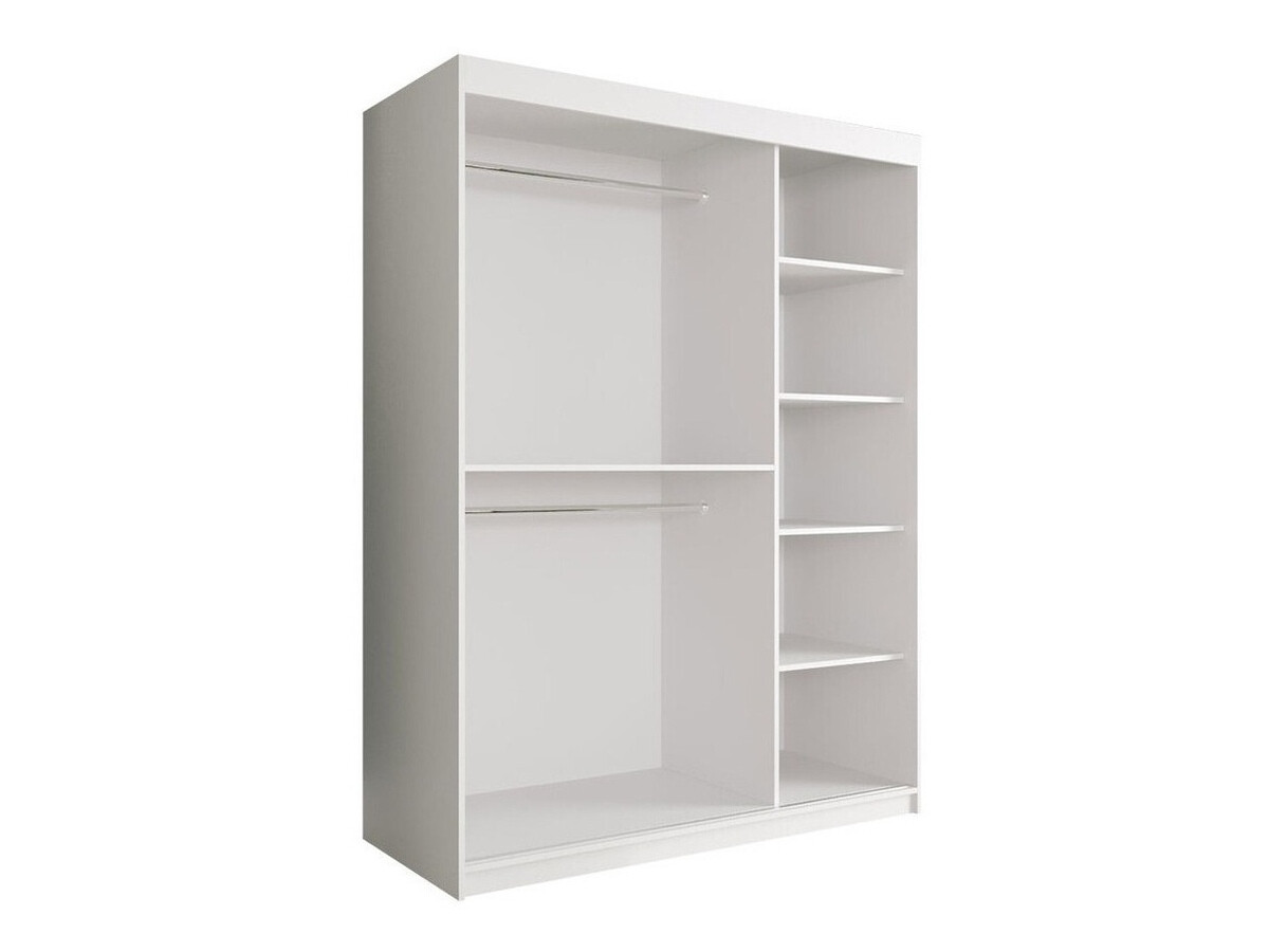 Armario Hartford 254 (Negro mate + Mármol blanco)