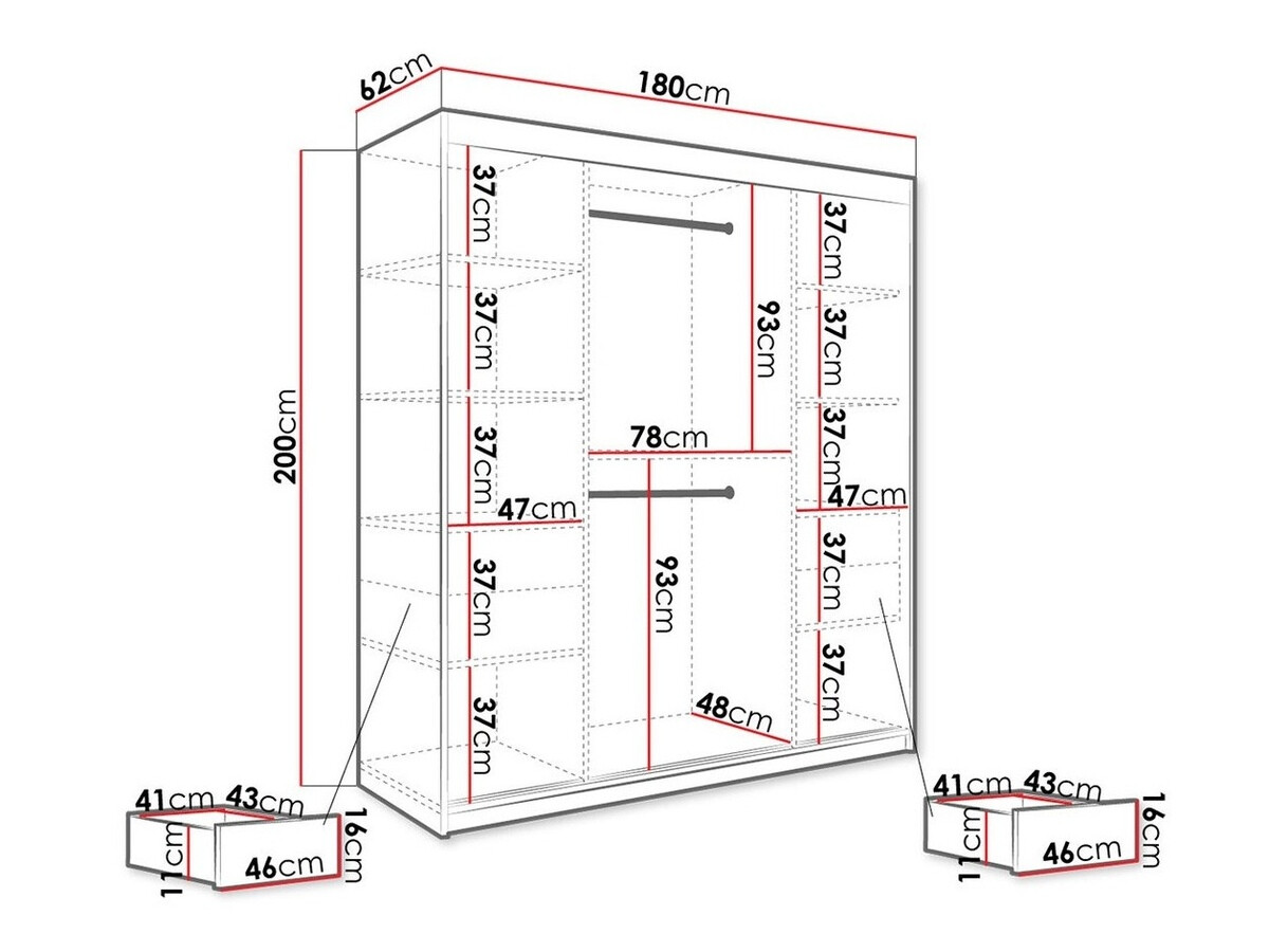 Armario Hartford 255 (Mate blanco + Mármol blanco)