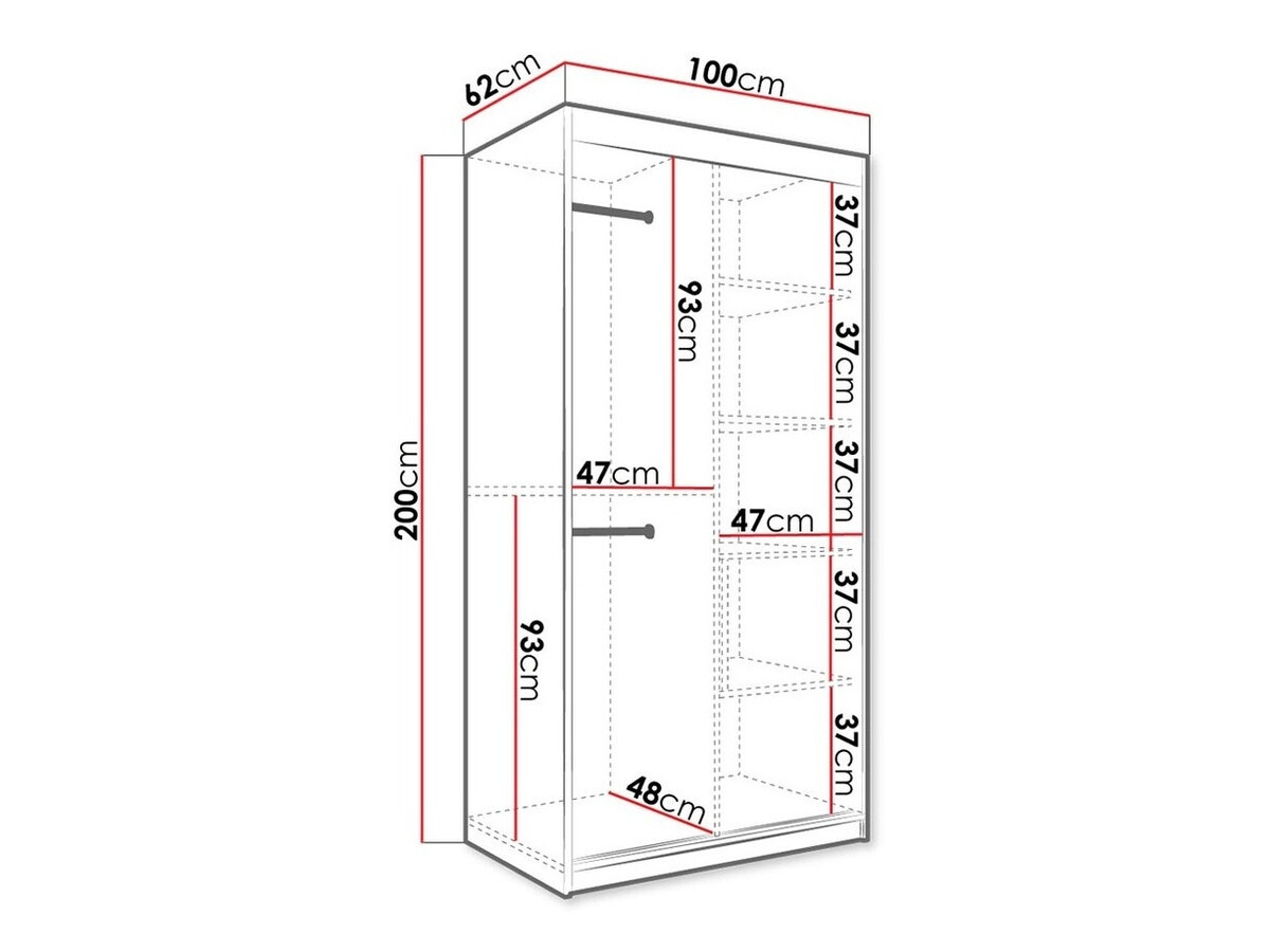 Armario Hartford 258 (Mate blanco + Mármol blanco)