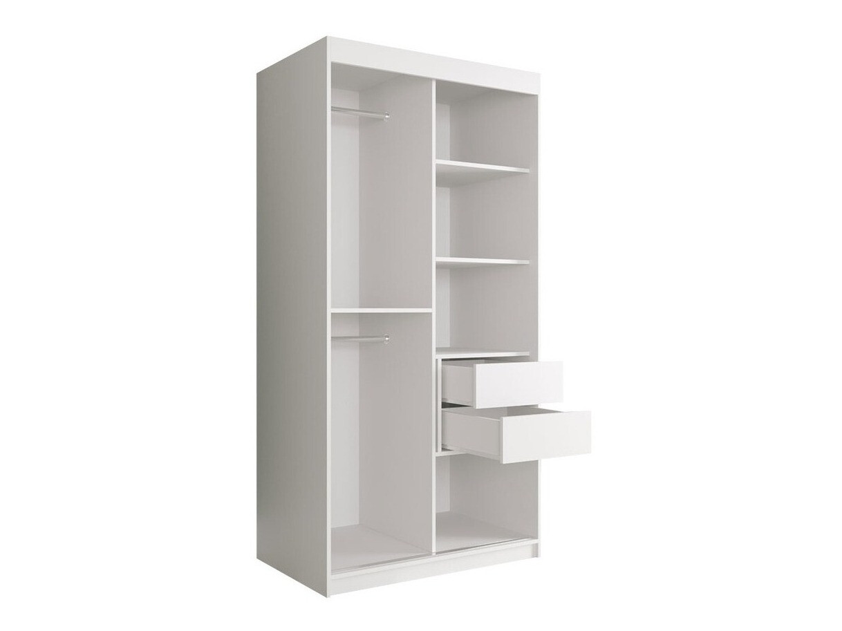 Armario Hartford 258 (Negro mate + Mármol negro)