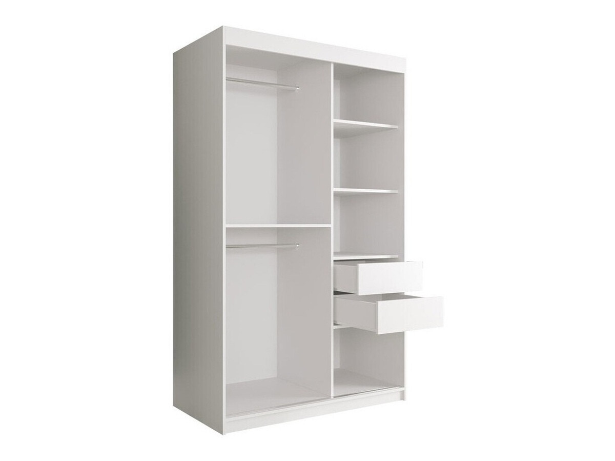 Armario Hartford 259 (Mate blanco + Mármol negro)