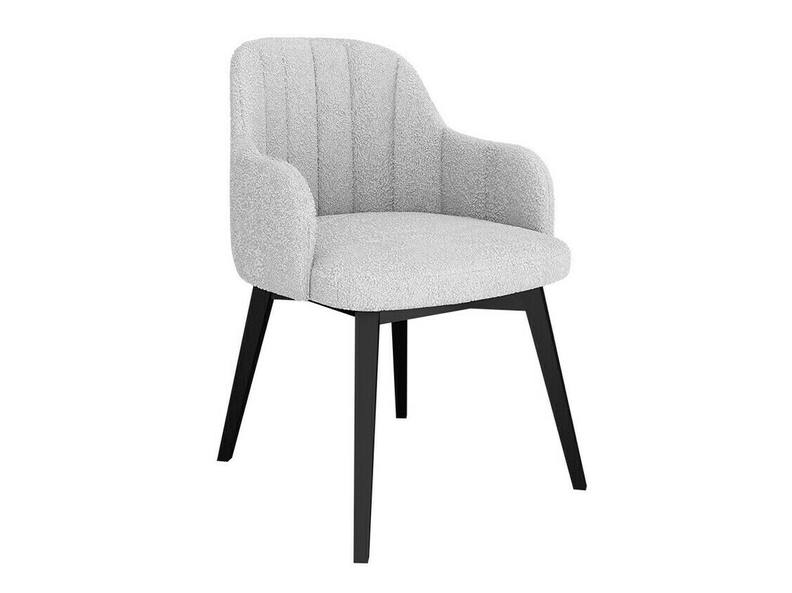 Conjunto de comedor Racine 128 (Blanco brillante + Negro brillante)