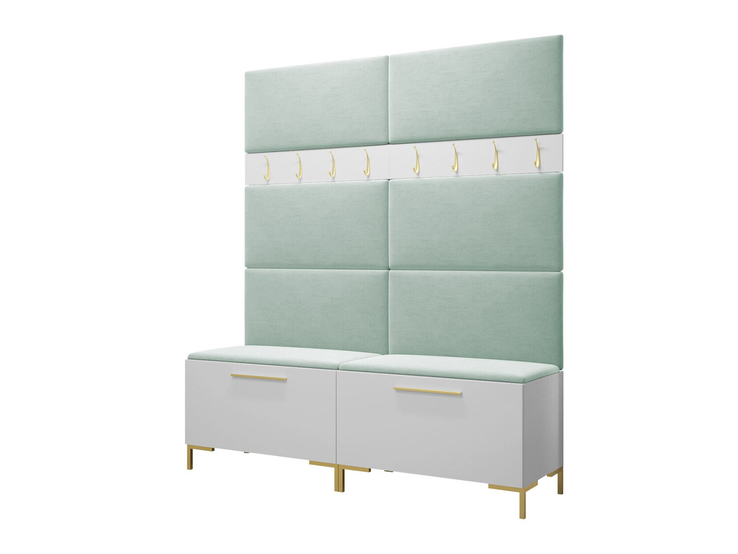 Conjunto para recibidor Tivsoa 101 (Blanco)