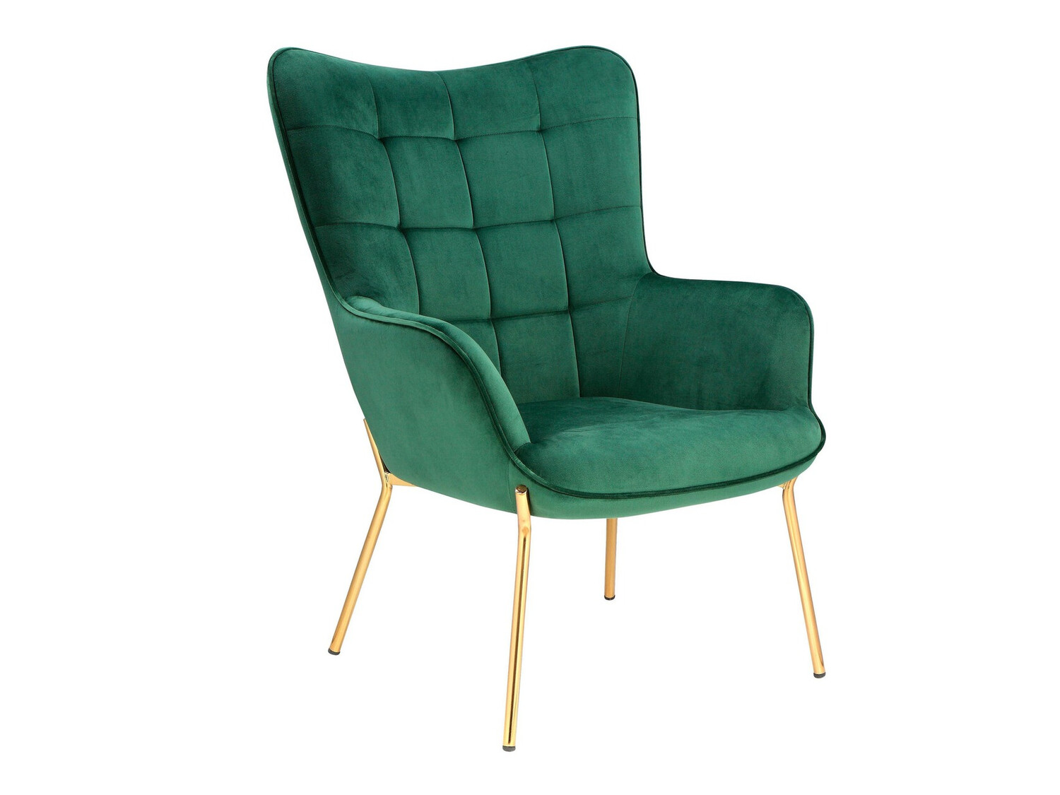 Sillón Denton 530 (Verde + Dorado)