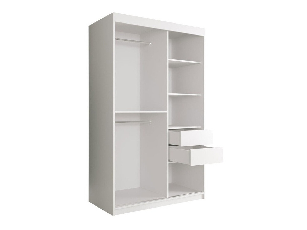 Armario Hartford 241 (Mate blanco + Mármol blanco)