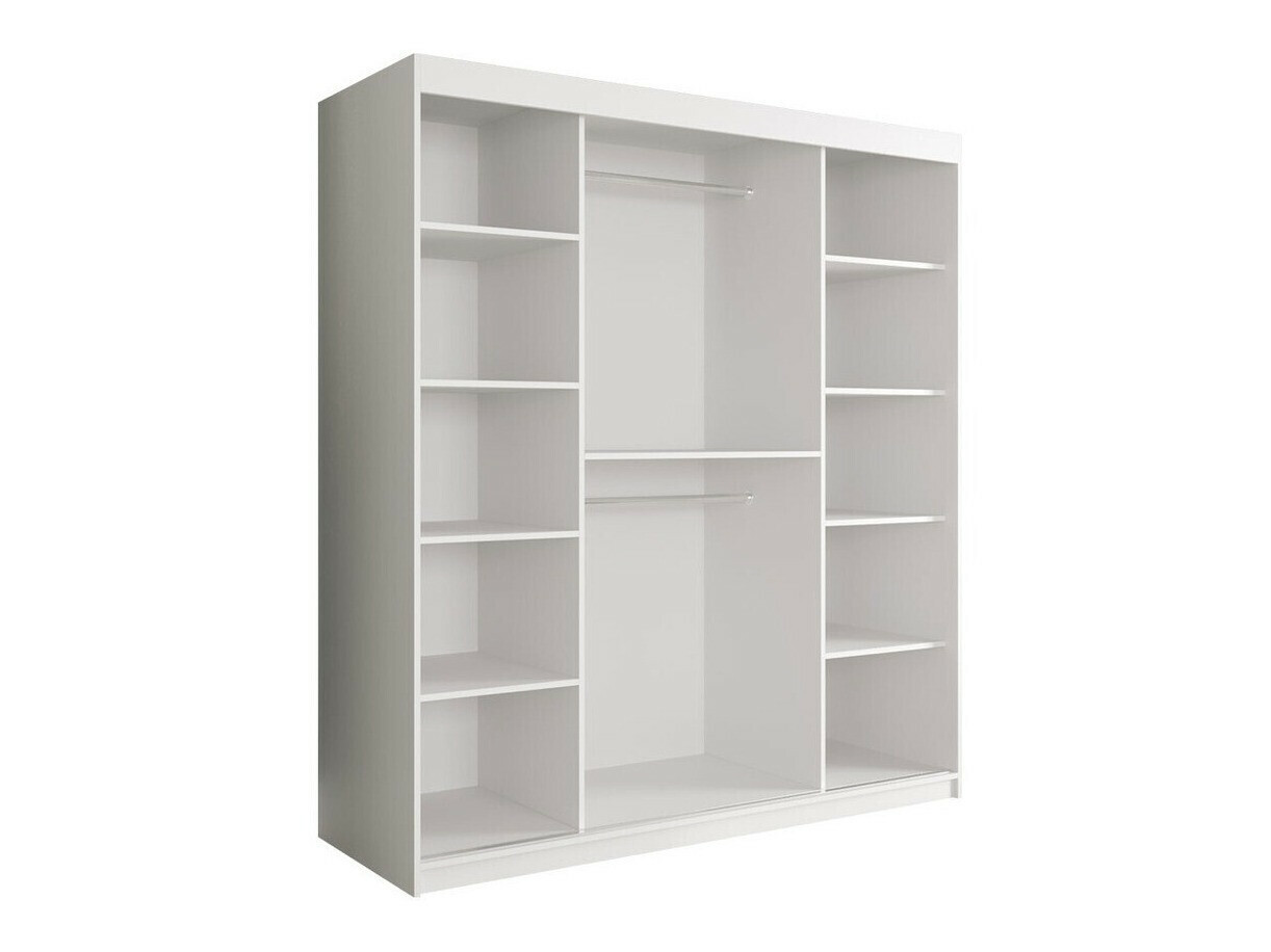 Armario Hartford 243 (Mate blanco + Mármol blanco)