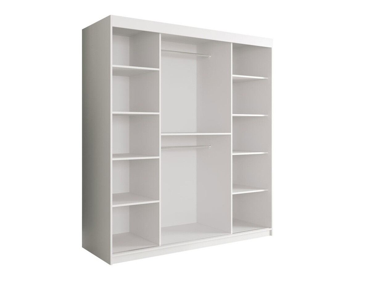 Armario Hartford 243 (Negro mate + Mármol negro)