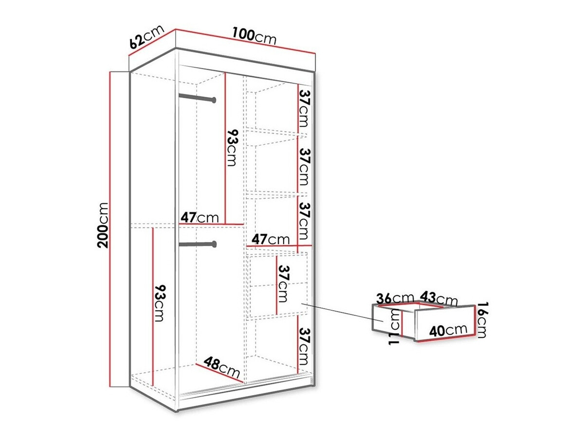 Armario Hartford 246 (Mate blanco + Mármol blanco)