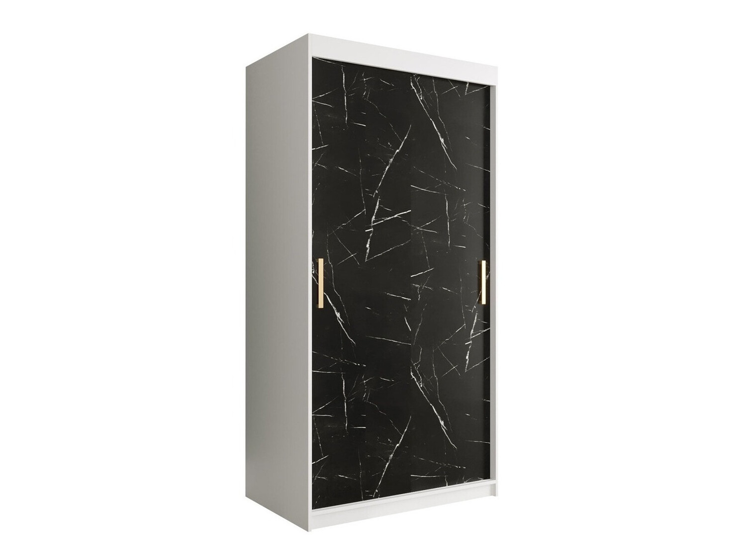 Armario Hartford 246 (Mate blanco + Mármol negro)
