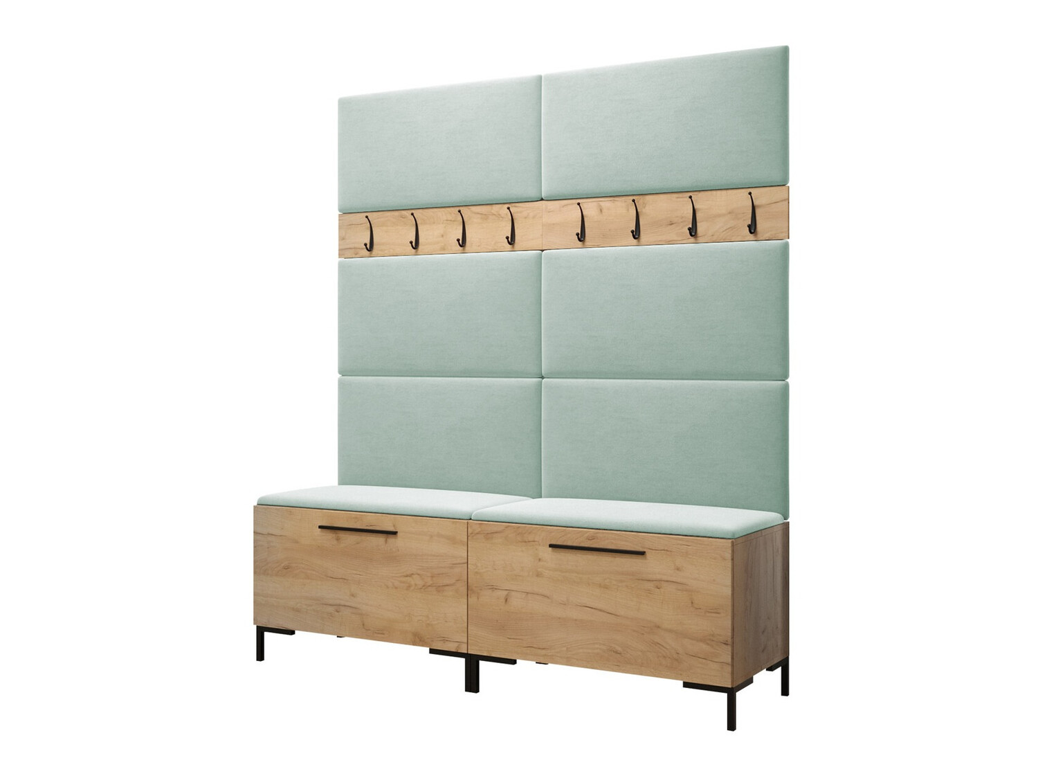 Conjunto para recibidor Nomal II (Craft roble)