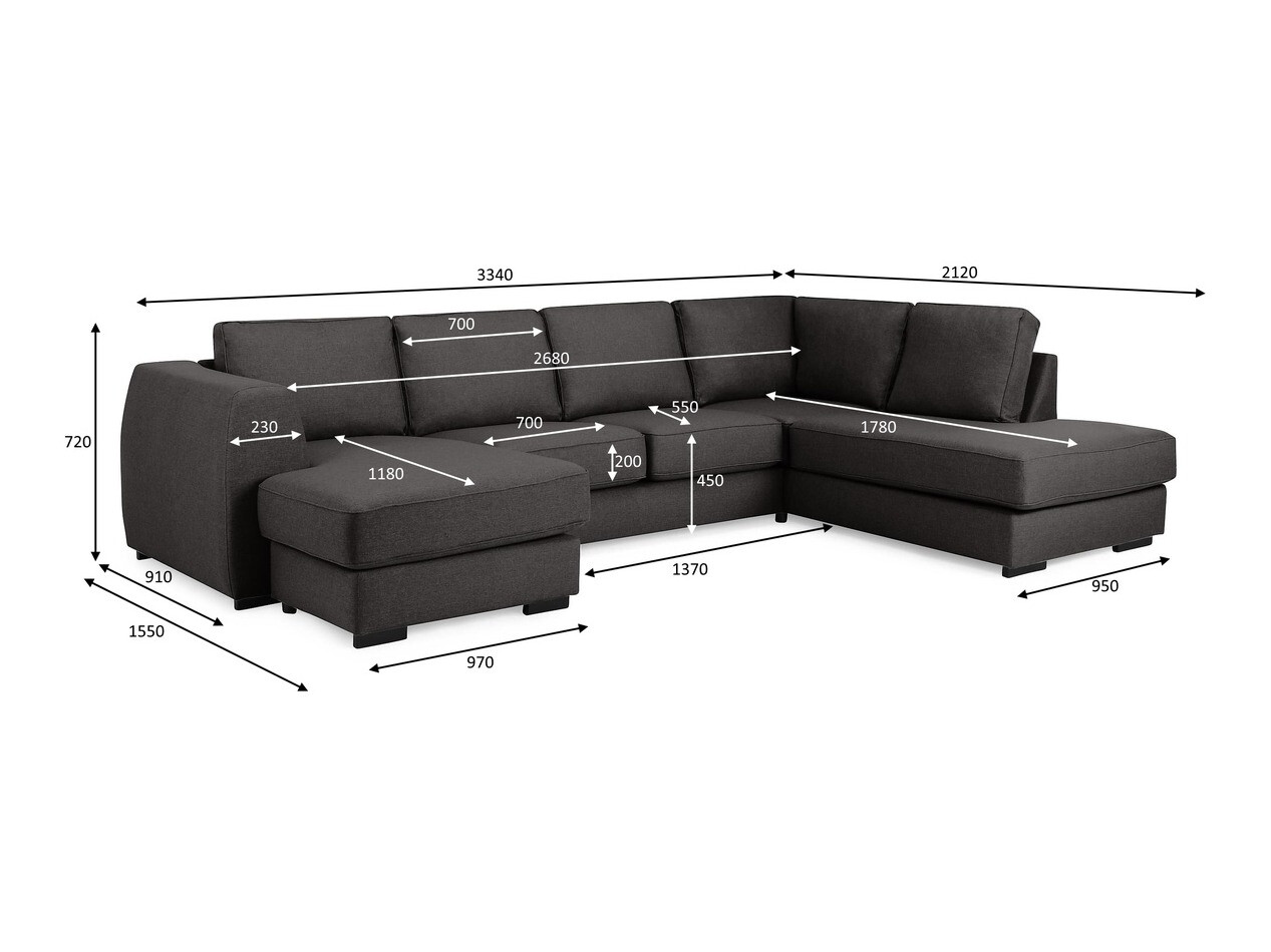 Sofá rinconero Scandinavian Choice Etfeli 106