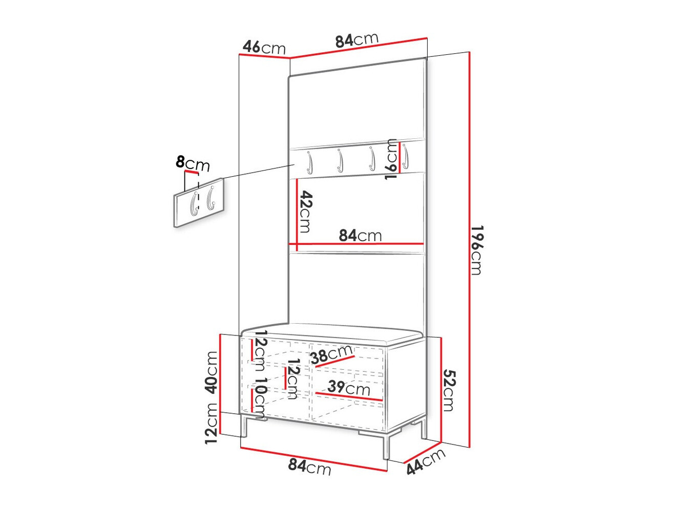 Conjunto para recibidor Nomal III (Manila 11)