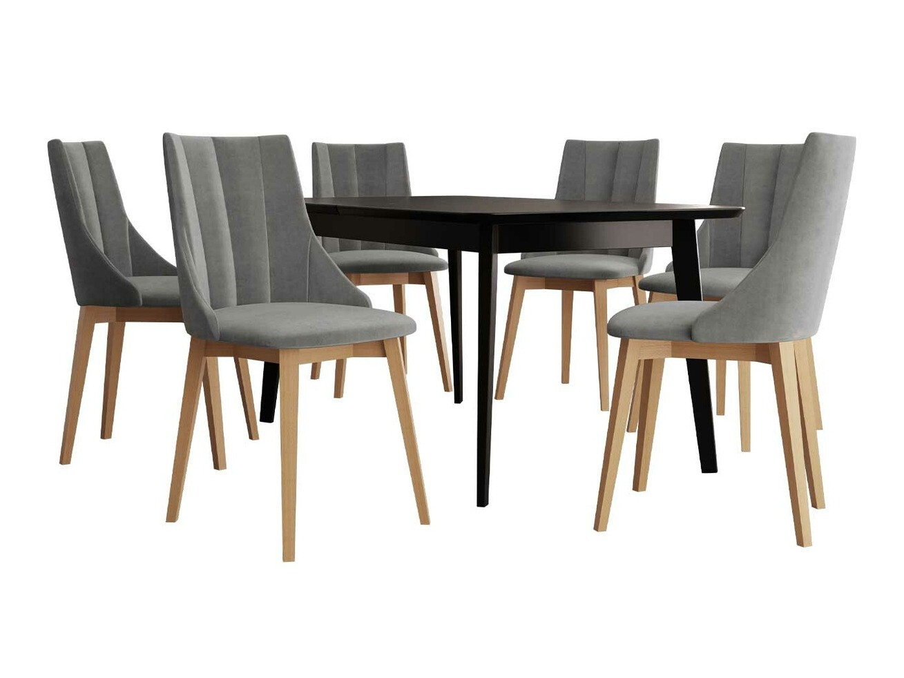 Conjunto de comedor Racine 139 (Marrón + Magic Velvet 2217)