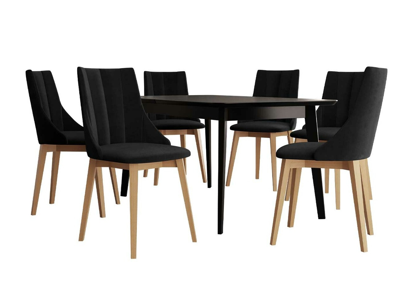 Conjunto de comedor Racine 139 (Marrón + Magic Velvet 2219)